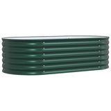 Raised Bed Green 160 x 80 x 44 cm Steel