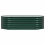 Raised Bed Green 160 x 80 x 44 cm Steel