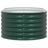 Garden Raised Bed Green 160 x 80 x 44 cm Steel - Close-Up Angle