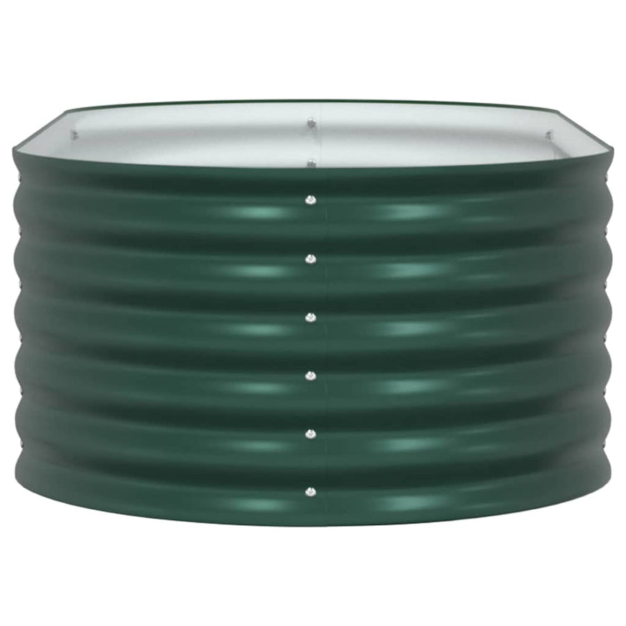 Raised Bed Green 160 x 80 x 44 cm Steel