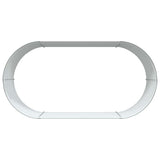 Garden Raised Bed Green 160 x 80 x 44 cm Steel - Low Angle