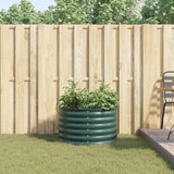 Garden Raised Bed Green 80 x 80 x 44 cm Steel - Top-Down View