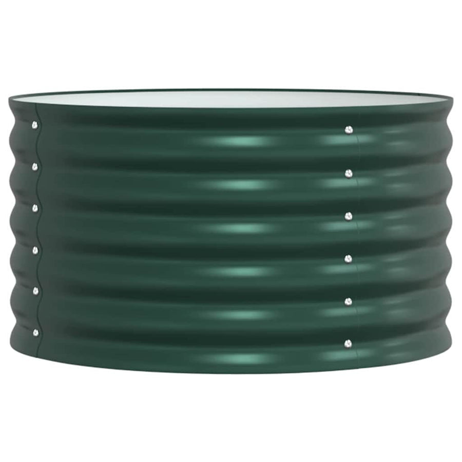 Raised Bed Green 80 x 80 x 44 cm Steel