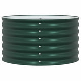 Raised Bed Green 80 x 80 x 44 cm Steel