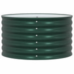 Raised Bed Green 80 x 80 x 44 cm Steel