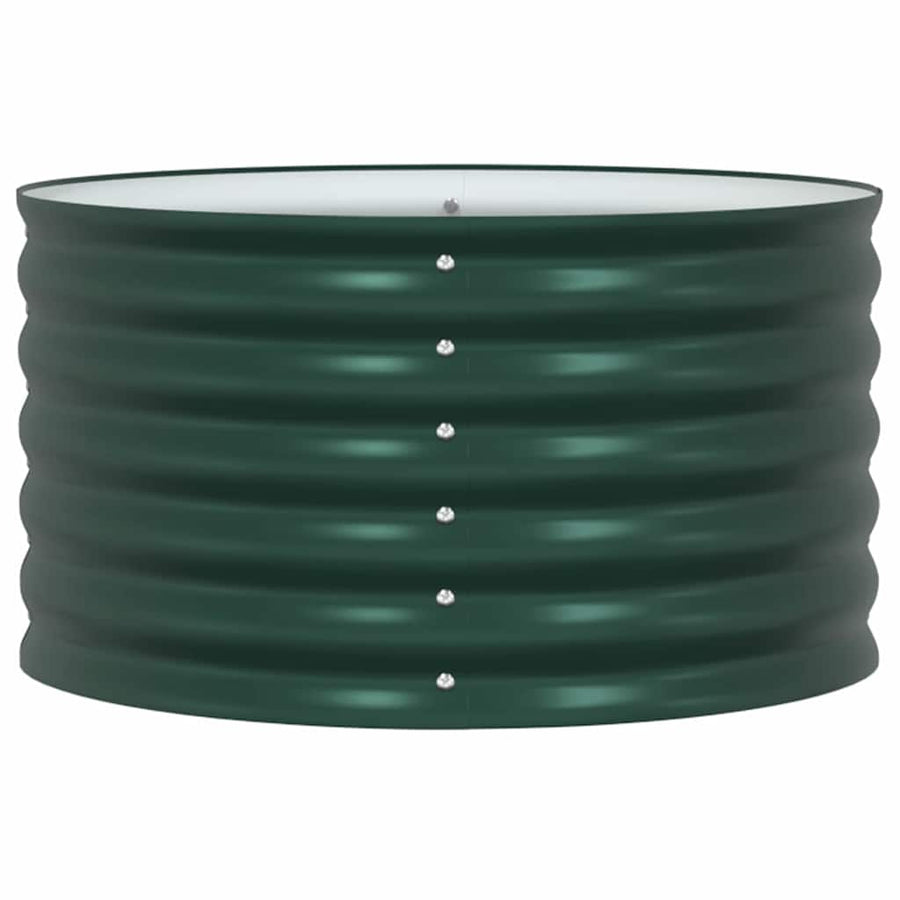 Raised Bed Green 80 x 80 x 44 cm Steel