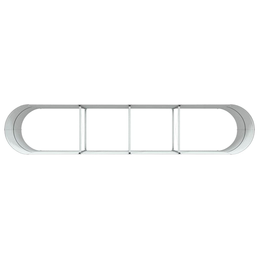 Raised Bed Brown 400 x 80 x 81 cm Steel