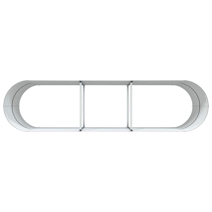 Raised Bed Brown 320 x 80 x 81 cm Steel