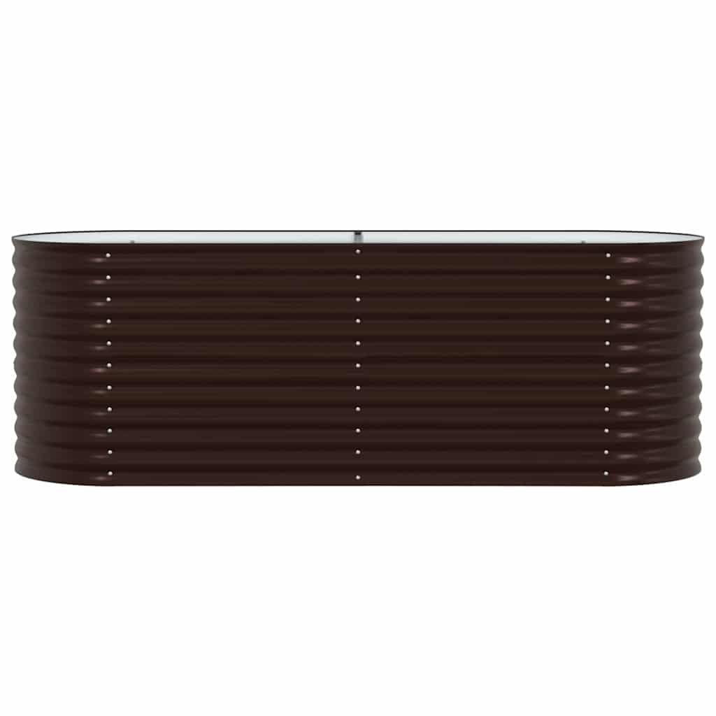 Garden Raised Bed Brown 240 x 80 x 81 cm Steel