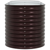 Raised Bed Brown 240 x 80 x 81 cm Steel