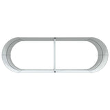 Garden Raised Bed Brown 240 x 80 x 81 cm Steel - Low Angle