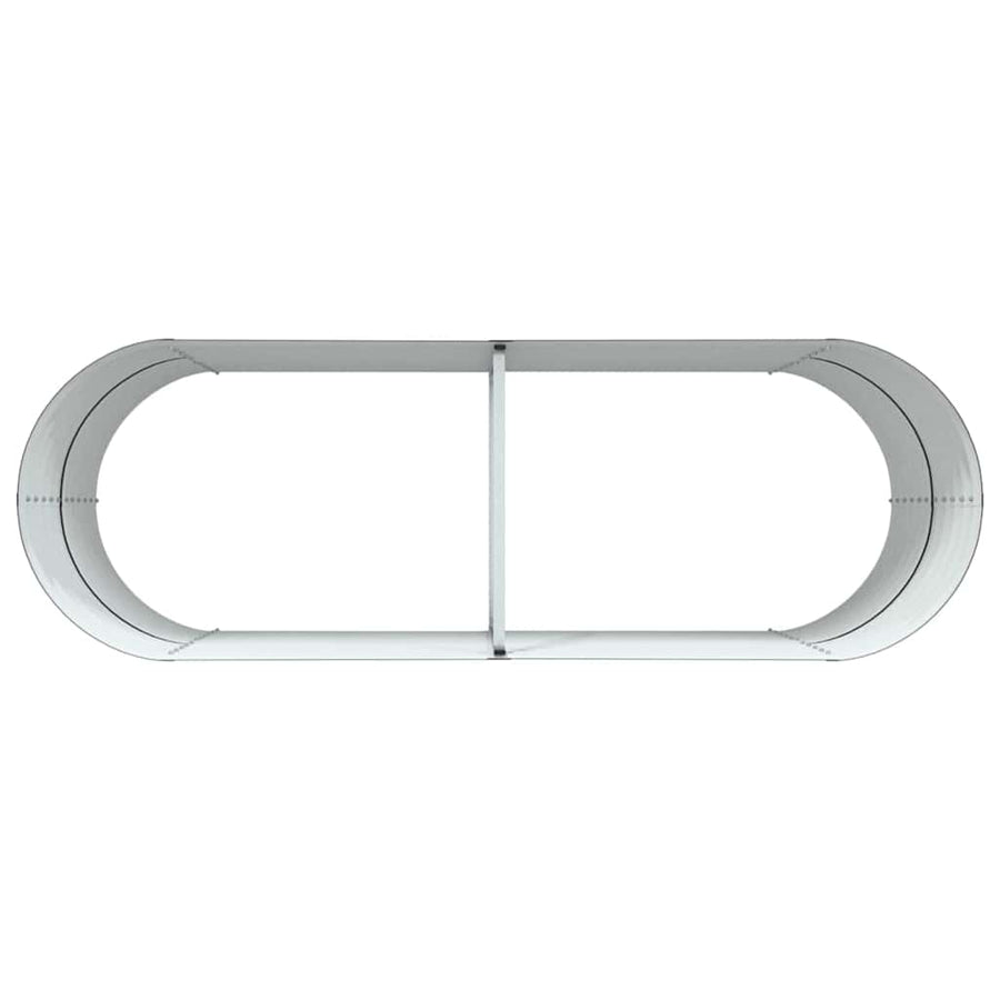 Raised Bed Brown 240 x 80 x 81 cm Steel