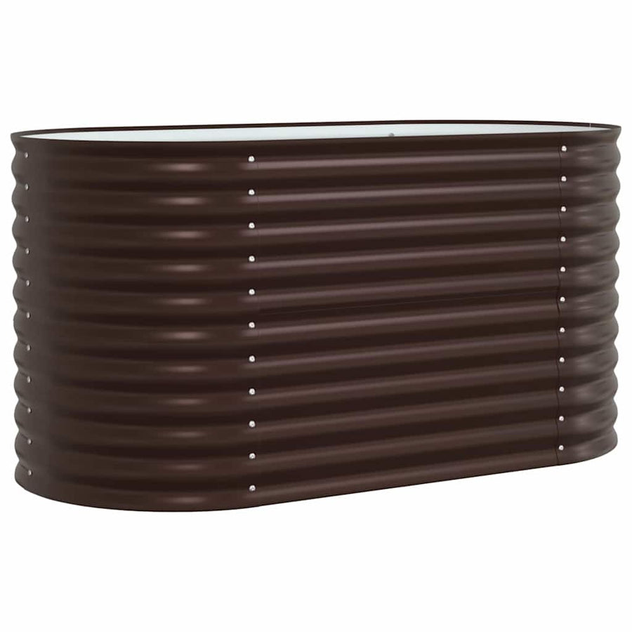 Raised Bed Brown 160 x 80 x 81 cm Steel