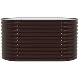 Raised Bed Brown 160 x 80 x 81 cm Steel