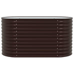 Raised Bed Brown 160 x 80 x 81 cm Steel