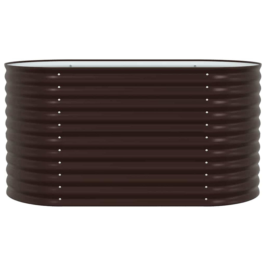 Raised Bed Brown 160 x 80 x 81 cm Steel
