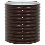 Raised Bed Brown 160 x 80 x 81 cm Steel