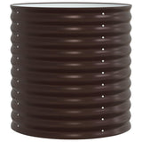 Raised Bed Brown 80 x 80 x 81 cm Steel
