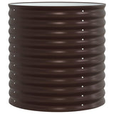 Garden Raised Bed Brown 80 x 80 x 81 cm Steel - 45-Degree Angle