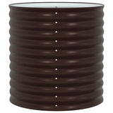 Raised Bed Brown 80 x 80 x 81 cm Steel