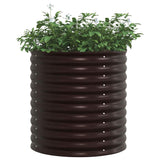Raised Bed Brown 80 x 80 x 81 cm Steel