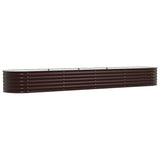 Raised Bed Brown 400 x 80 x 44 cm Steel