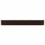 Raised Bed Brown 400 x 80 x 44 cm Steel