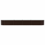 Raised Bed Brown 400 x 80 x 44 cm Steel
