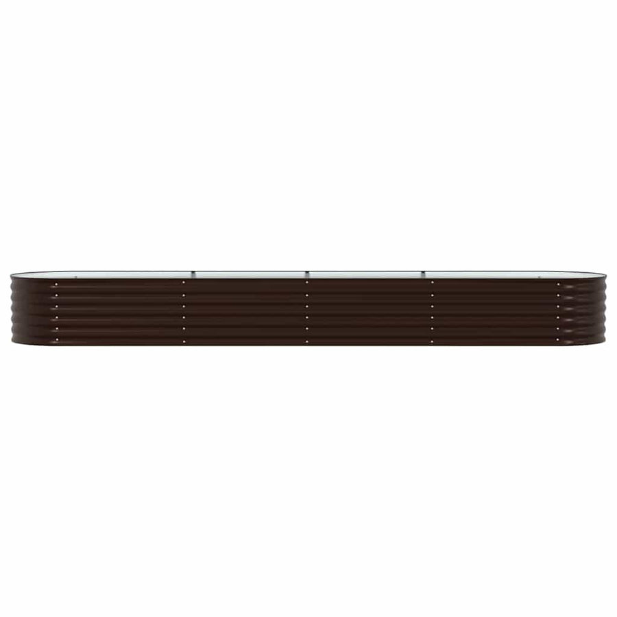 Raised Bed Brown 400 x 80 x 44 cm Steel