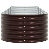 Raised Bed Brown 400 x 80 x 44 cm Steel