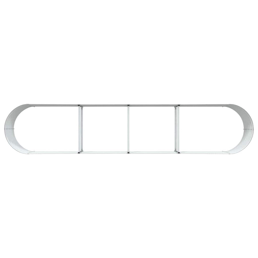 Raised Bed Brown 400 x 80 x 44 cm Steel