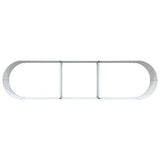 Garden Raised Bed Brown 320 x 80 x 44 cm Steel - Low Angle