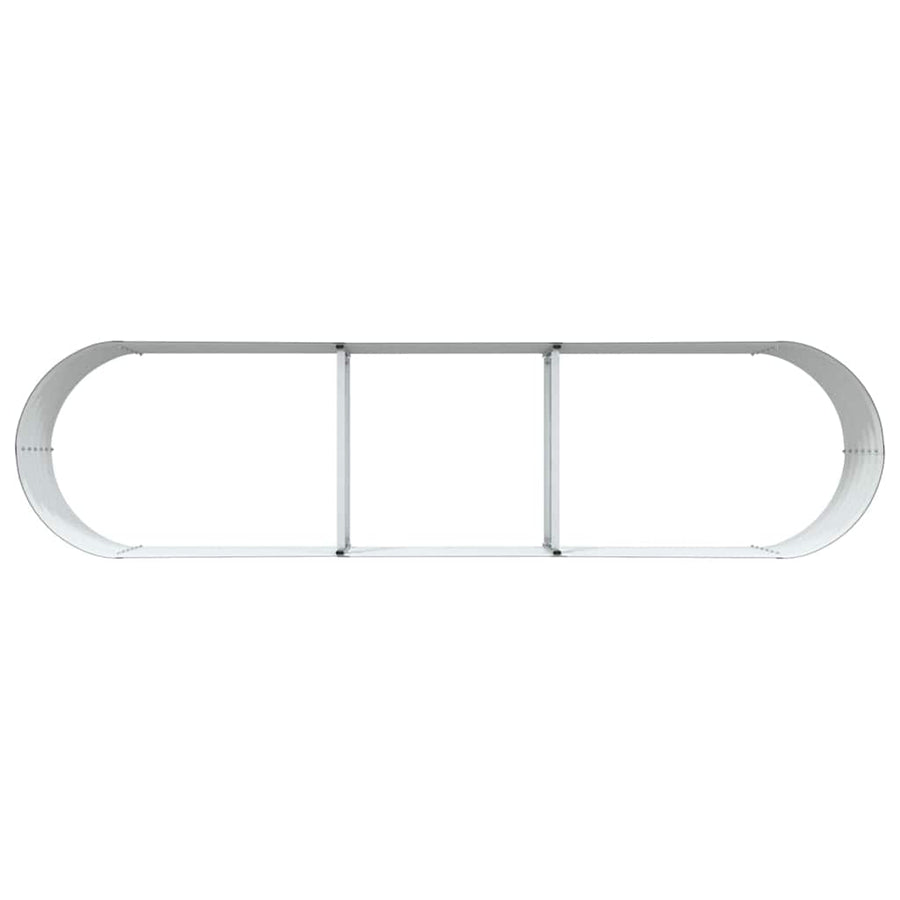 Raised Bed Brown 320 x 80 x 44 cm Steel