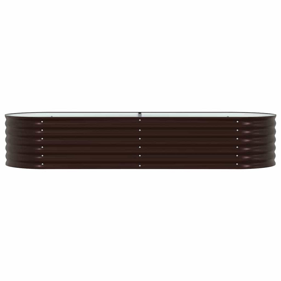 Raised Bed Brown 240 x 80 x 44 cm Steel