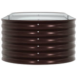 Raised Bed Brown 240 x 80 x 44 cm Steel