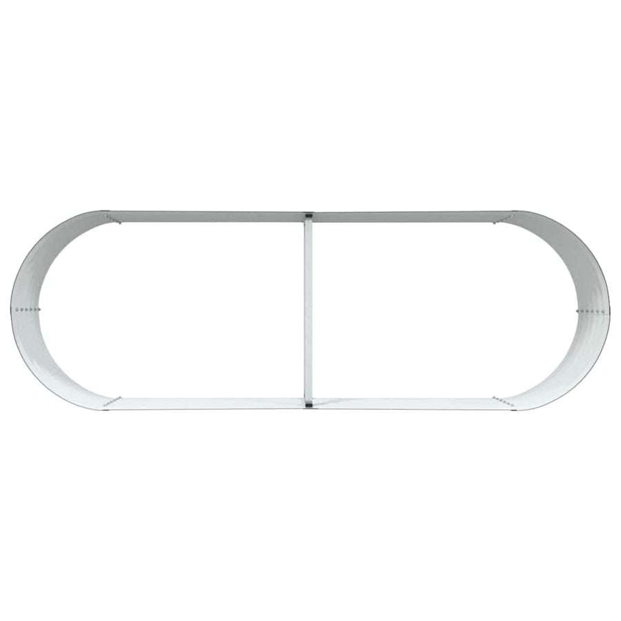 Raised Bed Brown 240 x 80 x 44 cm Steel
