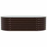 Raised Bed Brown 160 x 80 x 44 cm Steel