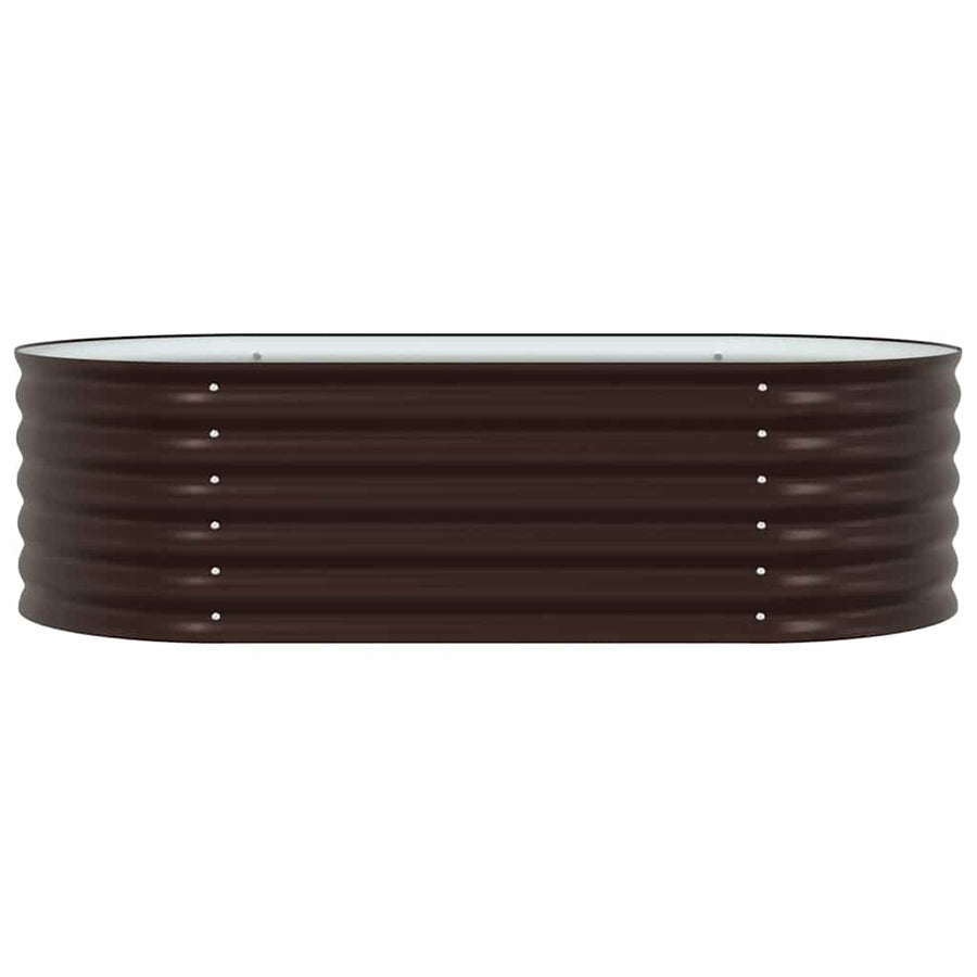 Raised Bed Brown 160 x 80 x 44 cm Steel