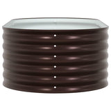Raised Bed Brown 160 x 80 x 44 cm Steel