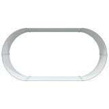 Garden Raised Bed Brown 160 x 80 x 44 cm Steel - Low Angle