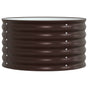 Raised Bed Brown 80 x 80 x 44 cm Steel