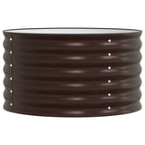 Raised Bed Brown 80 x 80 x 44 cm Steel