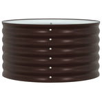 Raised Bed Brown 80 x 80 x 44 cm Steel