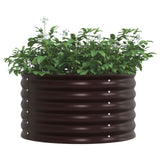Raised Bed Brown 80 x 80 x 44 cm Steel