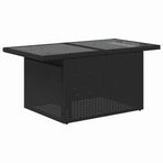 Garden Sofa Set 8 pcs Black Poly rattan