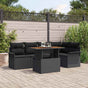 Garden Sofa Set 6 pcs Black 100 x 55 x 73 cm