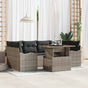 Garden Sofa Set 7 pcs Grey 100 x 55 x 73 cm
