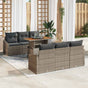 Garden Sofa Set 7 pcs Grey 100 x 55 x 73 cm