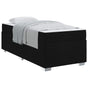 Bed Frame with Mattress Black 90 x 190 cm Fabric