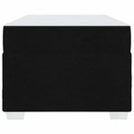 Bed Frame with Mattress Black 90 x 190 cm Fabric